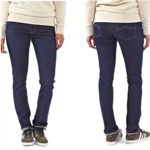 Patagonia Worn Wear Straight Reg Rise Blue Jeans, Womens Size 26